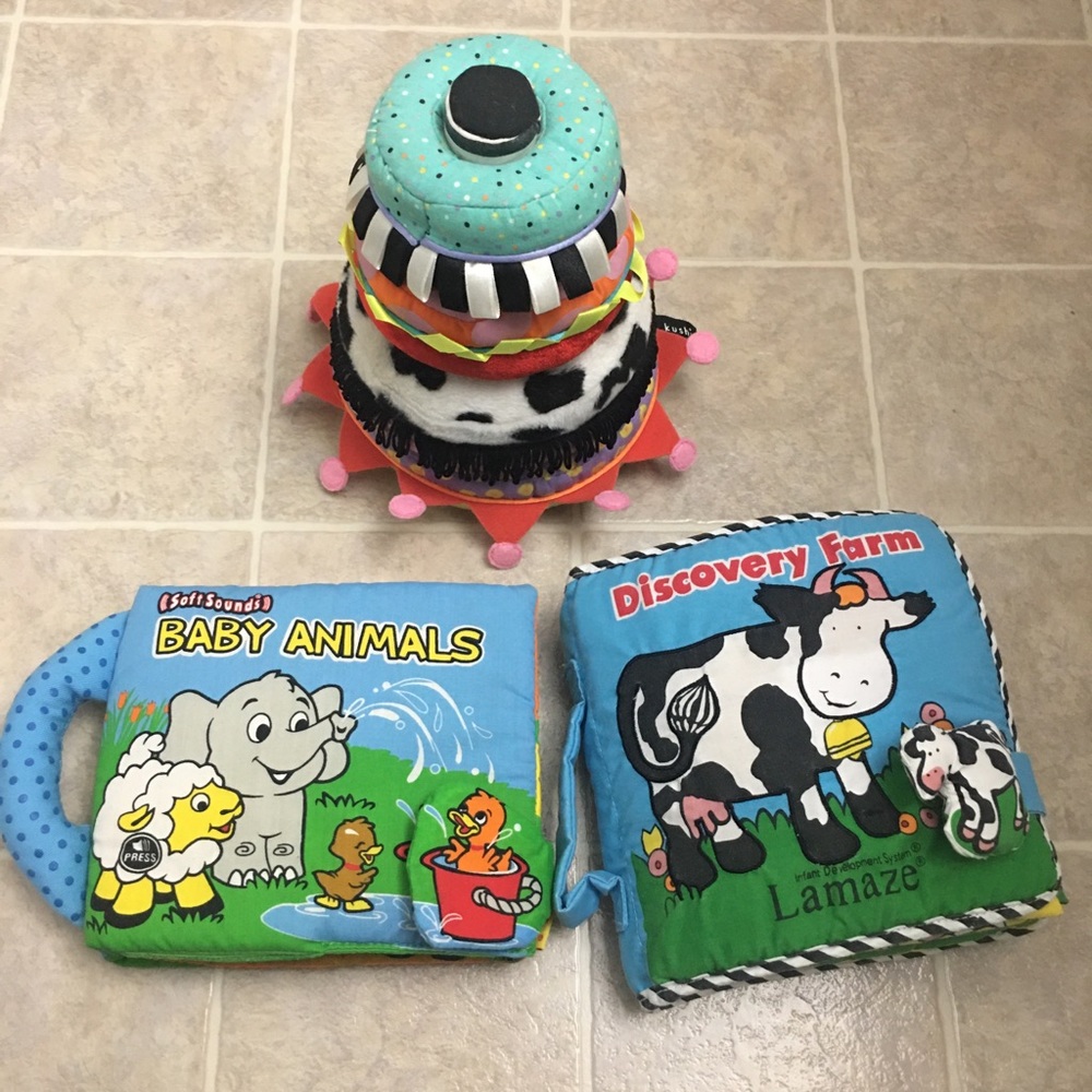 Lamaze Baby Bk,Stacker,Addt’l Bk+Cookie Monster+